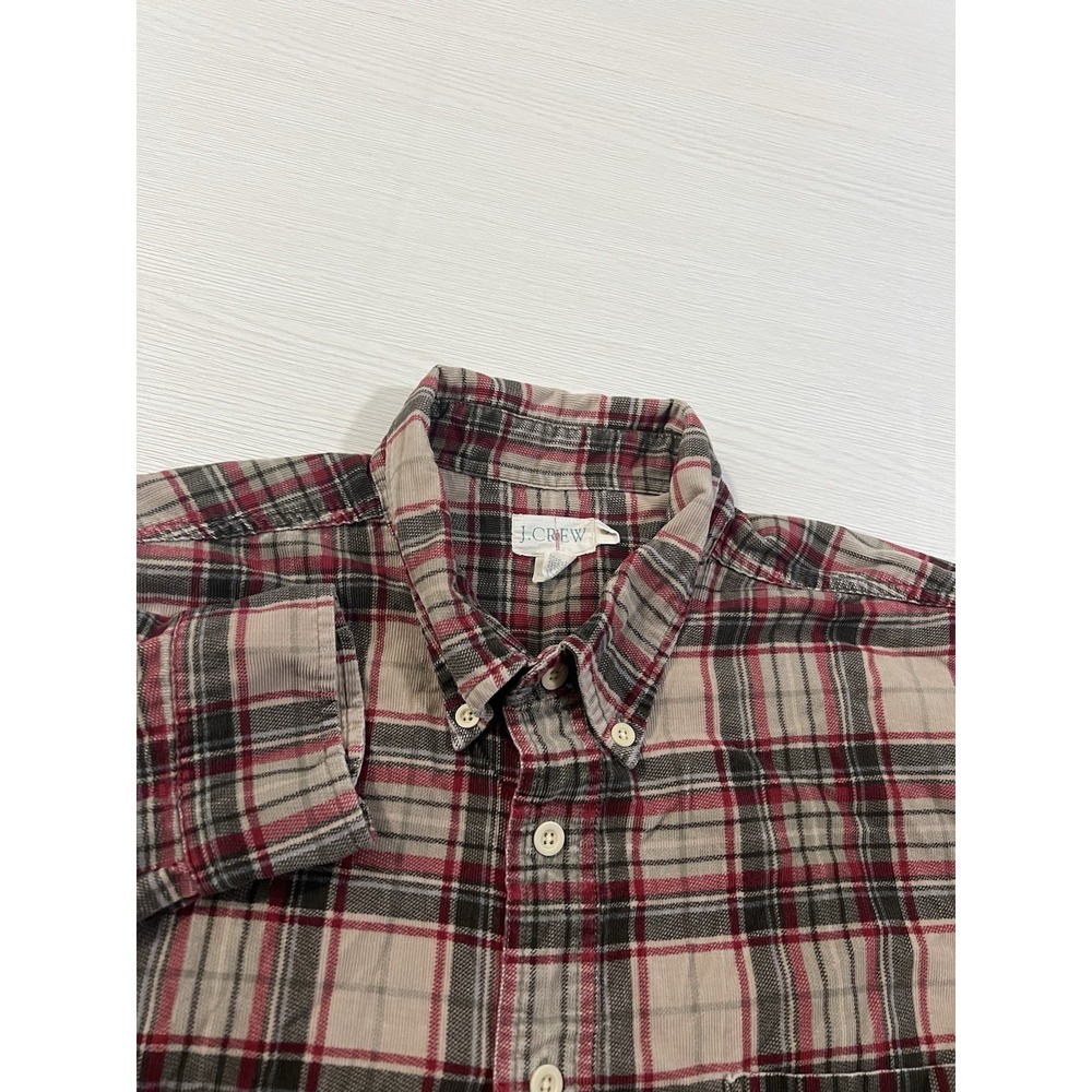Vintage J.Crew Oarsman Shirt Mens Xl‎ Plaid Button Down Long Sleeve Cotton